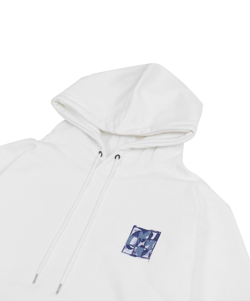 Logo Puzzle Hoodie - White