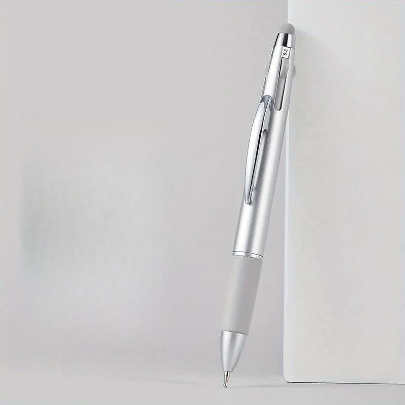 

1pc Creative Portable Practical Nail Art Bead Pen Four In One Press Type Wave Dot Pen Dot Flower Hook Edge Multi Head Dot Drill