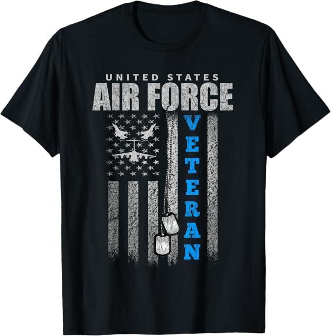 Veteran Of The US Air Force USA Flag Veterans T-Shirt S разноцветный