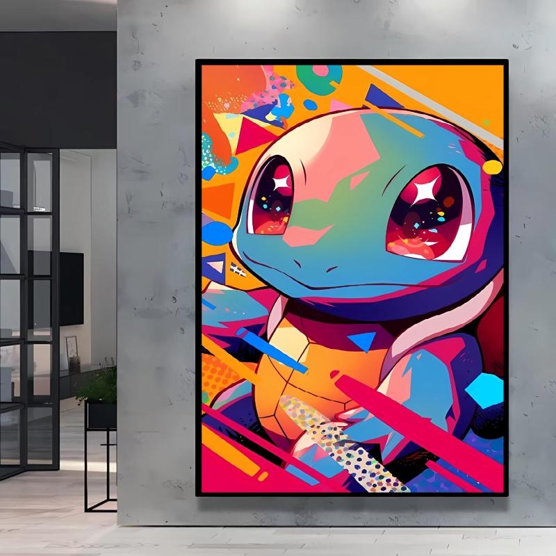Canvas Art Wall Painting Posters Pokemon Images Pikachu Decor Painting Home Decoration Living Room Decor Paintings Kids Gift