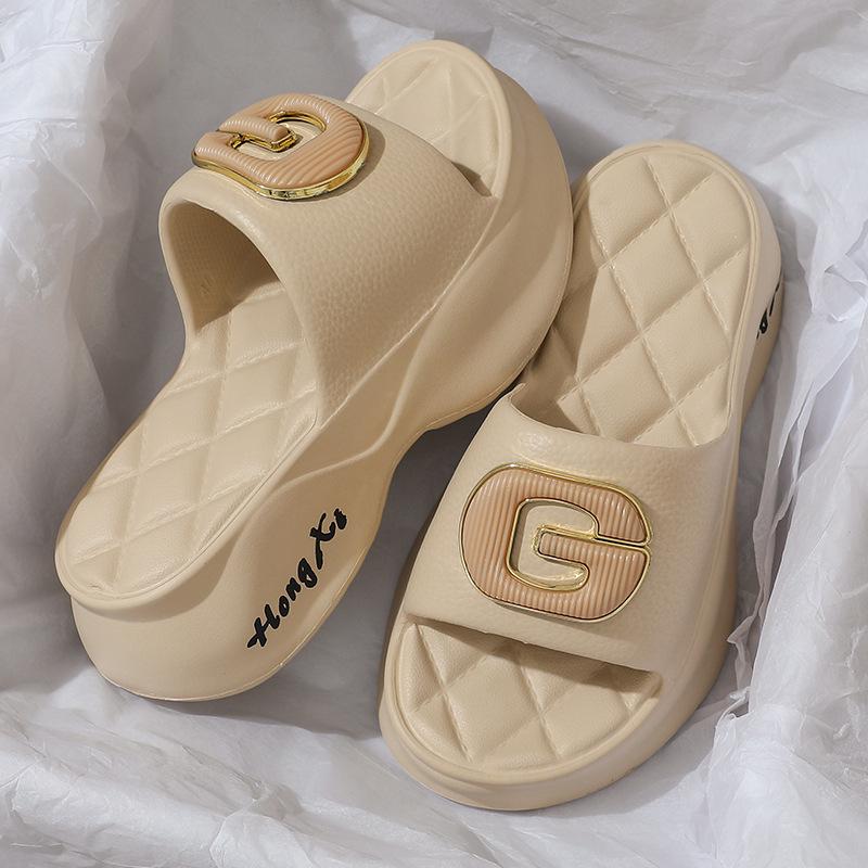 2023 Women's Fashion Thick-Soled Heightening Non-Slip Slippers for Indoor & Outdoor Winter Wear