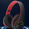 Headset with RGB Light   Bass Noise Reduction Comfortable Waterproof Foldable Wireless Gaming Headset