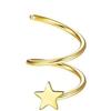Bobisty 1PC Cartilage Earring Stud for Women Surgical Steel Flat Back Earrings Hoop Flower Snake Shape Helix Piercing Jewelry