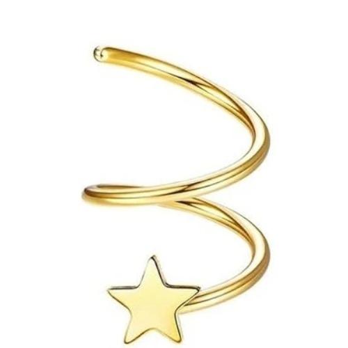 Bobisty 1PC Cartilage Earring Stud for Women Surgical Steel Flat Back Earrings Hoop Flower Snake Shape Helix Piercing Jewelry