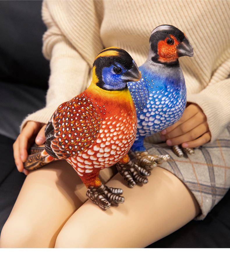 Cross-Border Simulation Pearl Chicken Plush Toy: Cute Wild Chicken Ornament for Children's Activities and Gifts