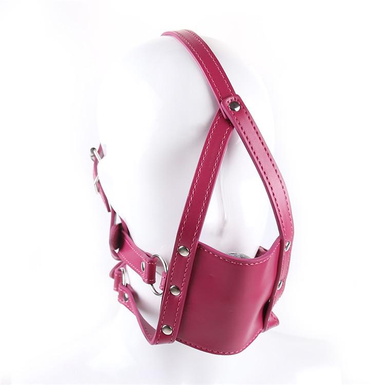 Leather Gag Harness SM Toys for Couples - Nightclub Adult Products