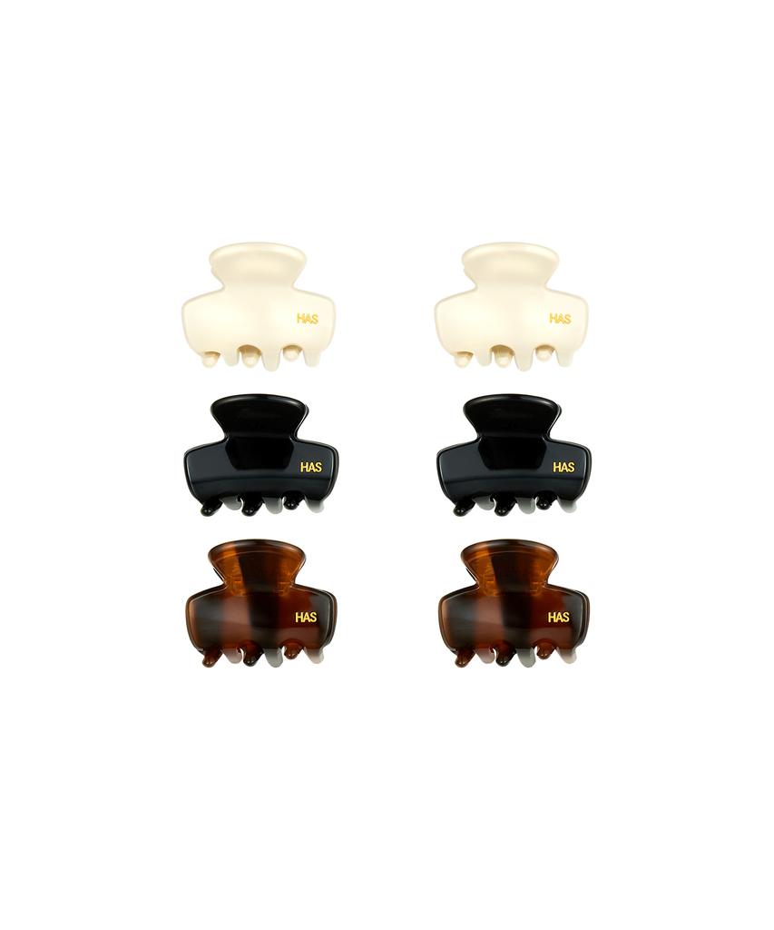 Has [2 Pack] Hdm015 French Mini Celluloid Hair Clips