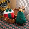 Christmas Tree Gingerbread Man Gift Box Plush Dolls Stuffed Soft Plant Toys For Kids Family Xmas Decoration Gift