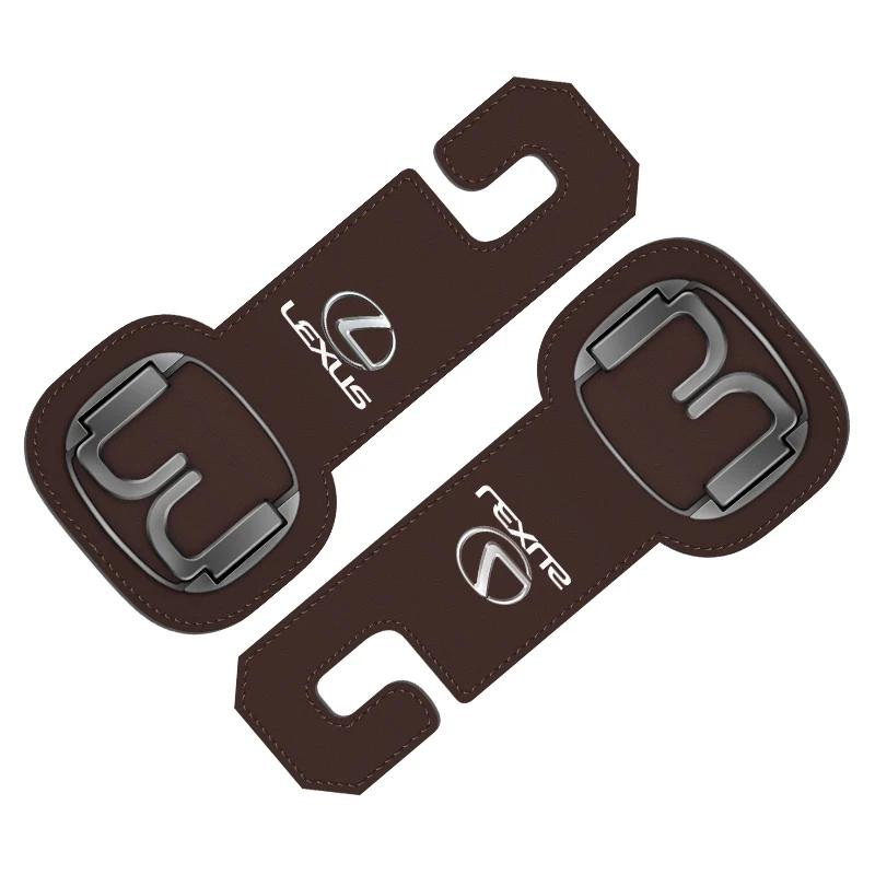 Car Headrest Hook Premium Suede Rear Seat Hanging Dual Hook For Lexus GS IS LS500h ES260 ES300h RX350h NX260 UX260 LM LC RZ450e