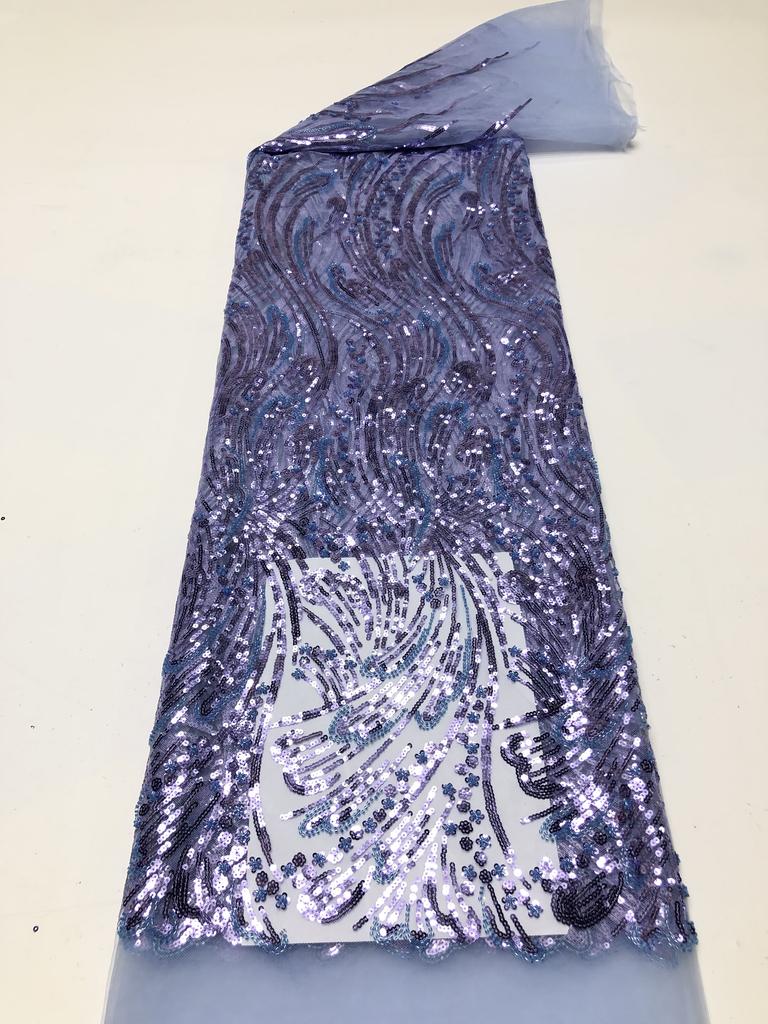 African Lace Fabric Sequins Embroidery Nigerian Bridal 2025 High Quality French Tulle Lace Fabric For Wedding Dress Women Sewing