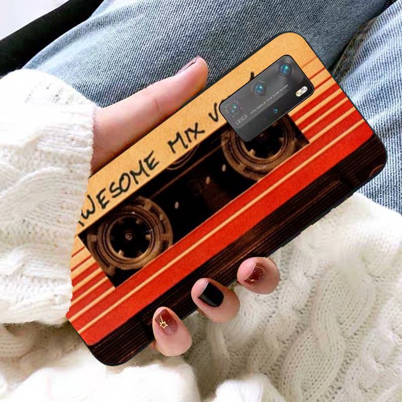 Vintage Cassette Tape Retro Style Phone Case for Huawei P30 40 20 10 8 9 Lite Pro Plus Psmart2019