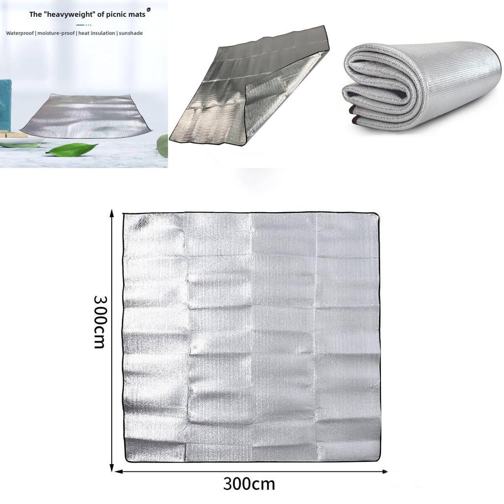 Outdoor Aluminiumfolie Campingmatte mit Isolierung und wasserdichter Schicht für Strand- und Picknickgebrauch