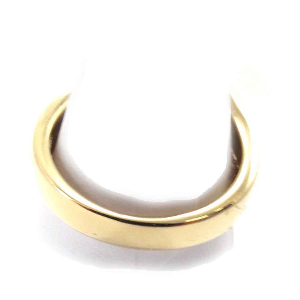 Inel placat cu aur 'Silhouette' din aur alb - 30 mm