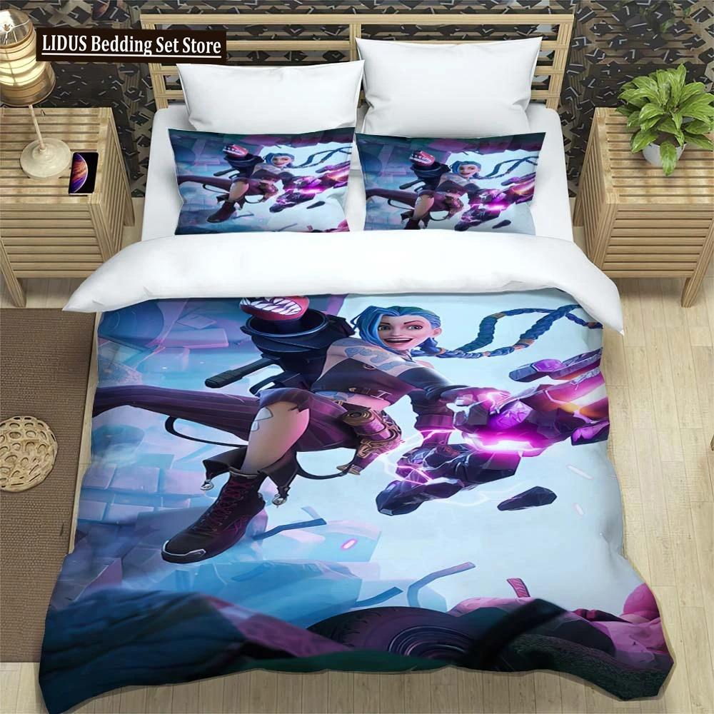 Cartoon Anime Bedding Customizable Three Piece Set Of Student Bedding Comfortable And Soft Comforter Bedding Sets