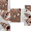 Chic And Fashionable Women's Copper Ring Featuring Dazzling Geometric Shapes