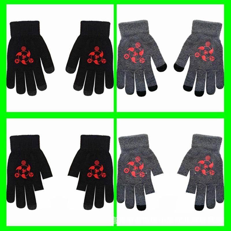 One Piece, Luffy, Chopper, Zolona Mero, Anime Online Game Peripheral Gloves, Gray Full-finger Autumn and Winter Warm and Cold Protection