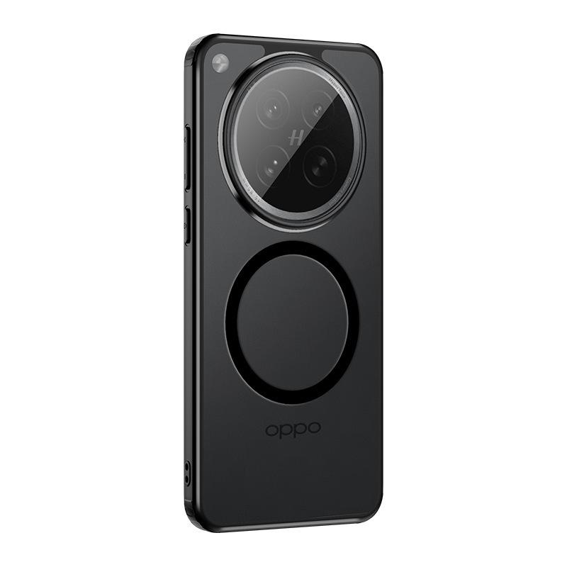 Applicable To Oppo x1SPRO Matte Magnetic Suction FindX1ultra Mobile Phone Case Transparent Magnetic Airbag FindX1S +