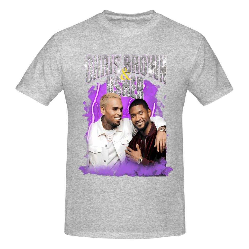 Chris Brown And Usher The Rb Tour 2026 Funny T Shirts Graphic Y2k Pops Tees Unisex Wounisex T Shirts Tops