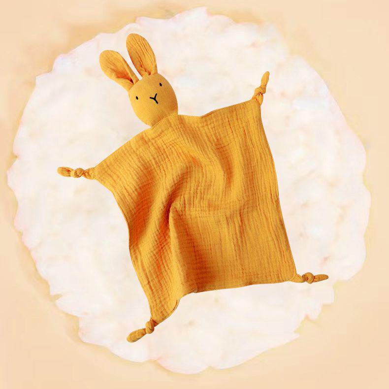 Pure Cotton Baby Comfort Blanket & Rabbit Doll Sleep Companion