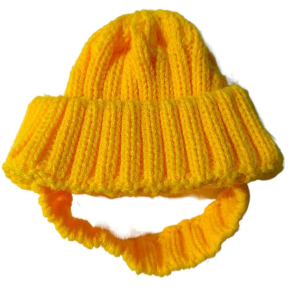 Ear-Exposed Pet Knitted Hat Cute Pet Ears Covers Headgear Dog Ear Muffs Winter