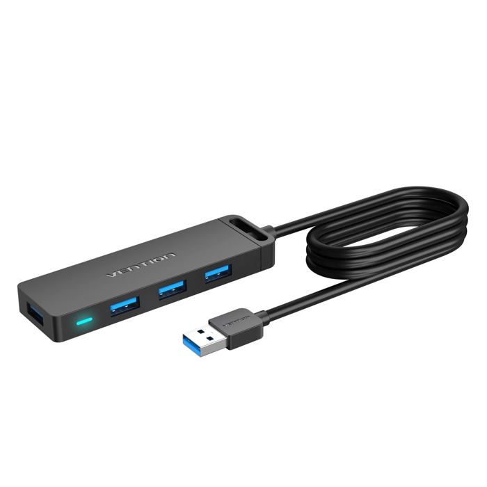 Hub USB 3.0 - VENTION - CHLBF - 4 Ports - Ultra Fin - 100cm Avec Power