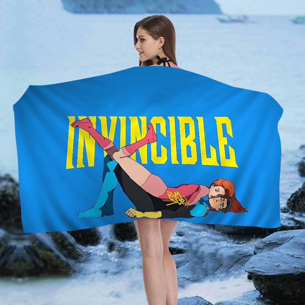 Animation I-Invincible Big Microfiber Beach Towels Quick Dry Towel Sand Beach Towels Pool Towel for Travel Swim Pool Yoga