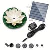 Floating Outdoor Solar Lotus Fountain for Pool or Garden