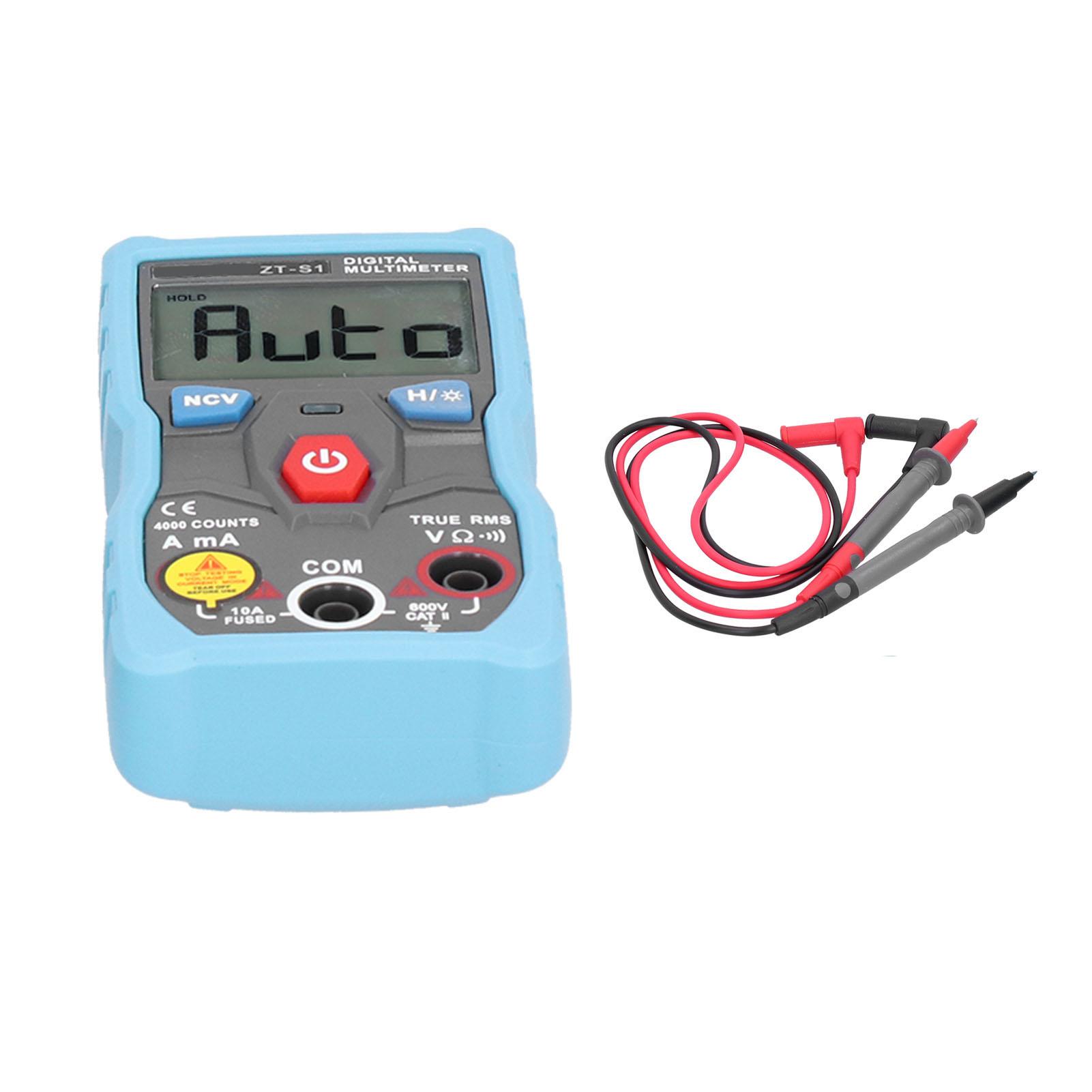 

ZTS1 Digital Multimeter Portable Mini AC DC Voltage Current Resistance Electric Tester Meter