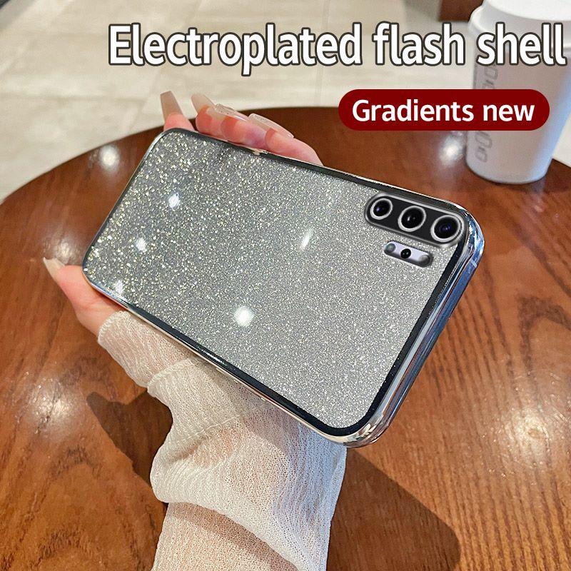 

Чехол для Samsung Galaxy Note 10+, чехол для телефона Samsung SM-N975F SM-N975U, блестящий силиконовый чехол для объектива камеры с мягким задним покрытием Galaxy Note10Plus