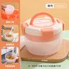 Meal Prep Salad Lunch Box for Office Workers, Double Layer Food Container with Sauce and Fruit Compartment, BPA-Free Bento Box