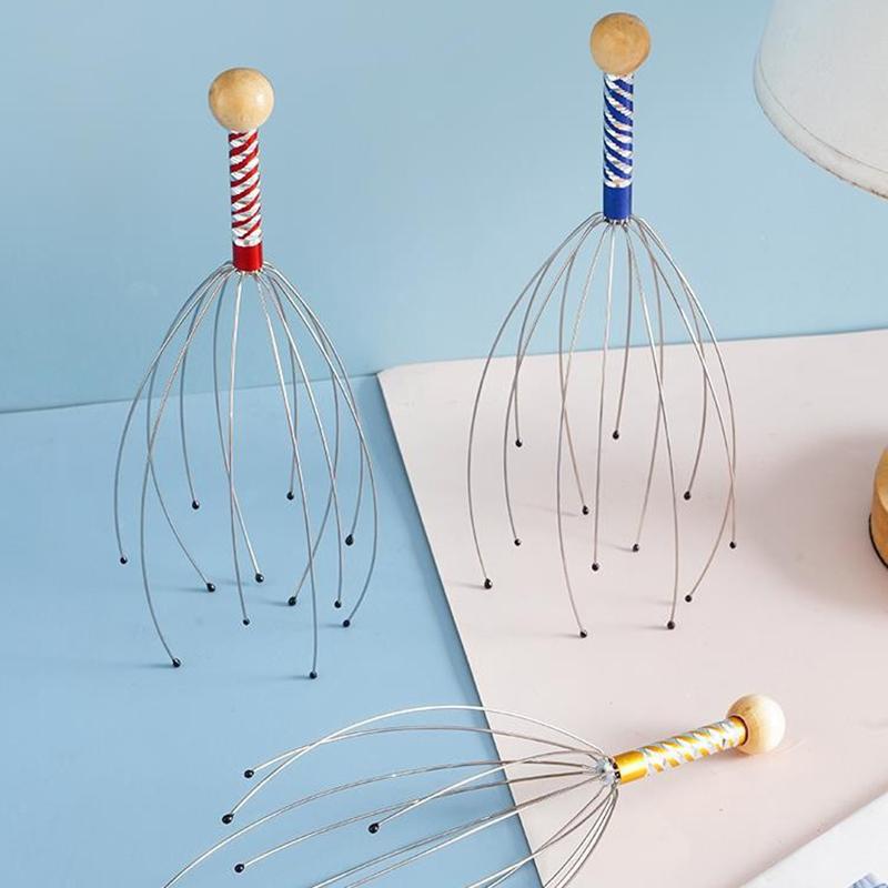 1/2 STÜCK Kopfmassagegerät Kopfkratzer Oktopus Kopfhaut Nicht Seelenextraktor Göttliches Werkzeug zum Extrahieren von gesundem und gesundem Haar