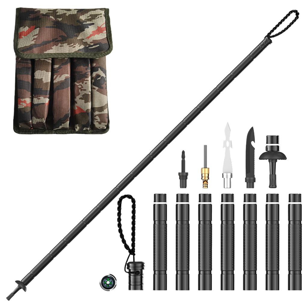 Hiking Trekking Pole Walking Stick Hiking Staff & Trekking Pole - Lightweight Aluminum Gear For Outdoor Adventures, Camping, Hunting 5ml