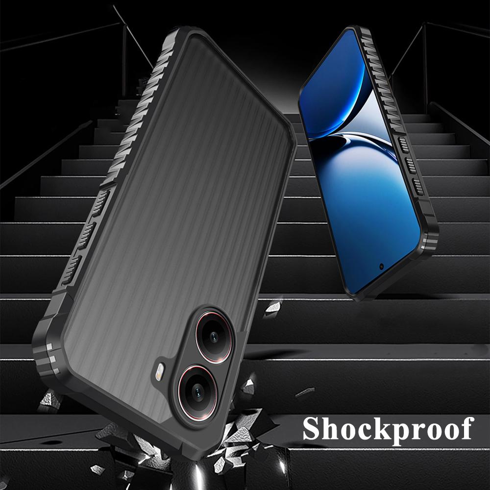 KEYSION Heavy Duty Shockproof Phone Case for Xiaomi POCO X7 Pro Soft Silicone+PC Translucent Matte Back Cover for Redmi Turbo 4