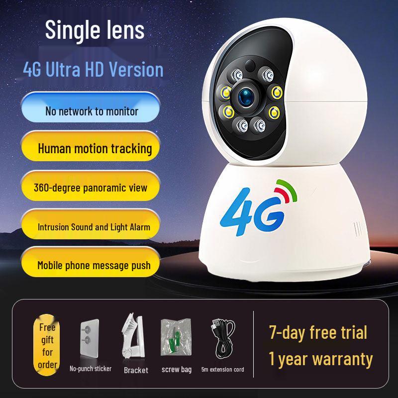 360° Smart WiFi Indoor Wireless Camera with Remote Mobile Monitor and HD Vision