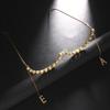 Letter E-A Tassel Eyeglass Frame No Lens Adjustable Jewelry Rave Designer Crystal Eyewear Frame Women Face Decoration
