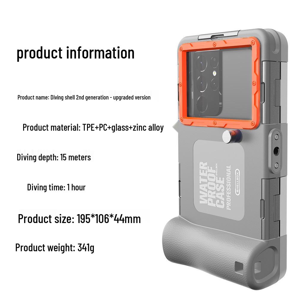Red Pepper Black Technology Waterproof Dive Case (15m) for Samsung, Apple 14/13, Huawei, Xiaomi
