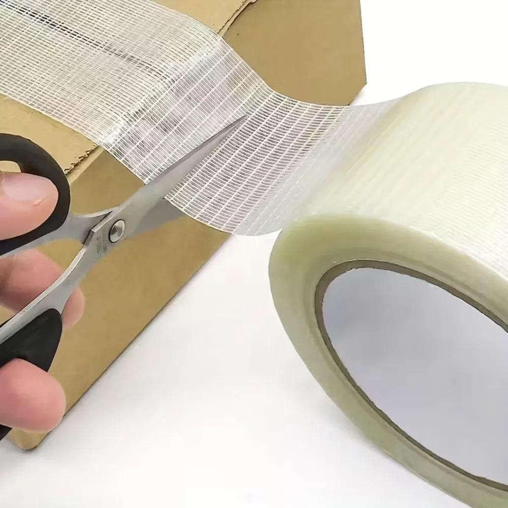 20M Fiberglass Grid Adhesive Tape Strong Reinforced High Load Bearing Model Repair Packaging Home Improvement Kitchen Gadgets