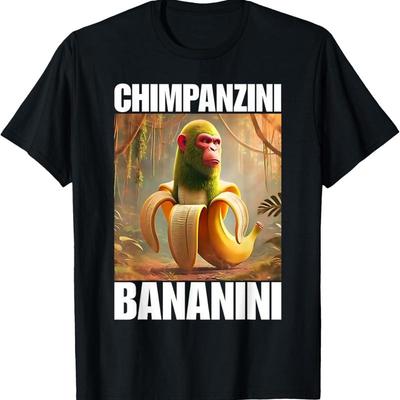 Chimpanzini Bananini Italian Brainrot Meme T Shirt