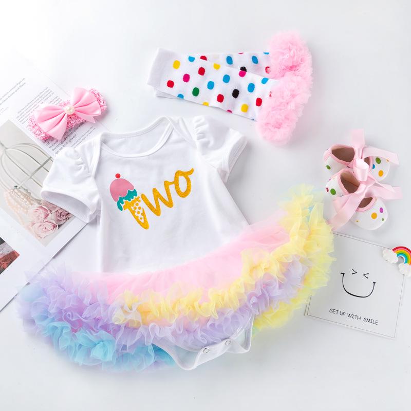 Infant Holiday Romper: Cartoon Letter Bodysuit for Babies