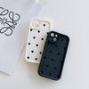 Black Love Hearts Pattern Soft TPU Phone Case for iPhone 17 Air 16 15 14 Pro Max Plus 13 12 Mini 8 7 X Xs Back Cover