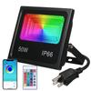 A C85-265V 50W 64LED RGBCW LED Flood Light Venkovní lampa IP66 Voděodolnost s ovladačem/