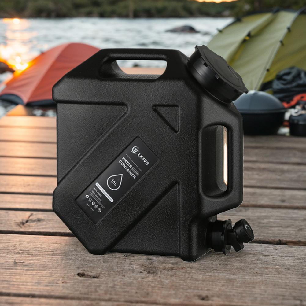 10L Drinking Water Bucket with Faucet Water Dispenser Carrier Large Capacity Water Storage Tank for Vehicle Car Camping