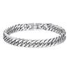 Titanium Steel Double Woven Cuban Bracelet - Hip-Hop Trend Unisex Jewelry