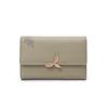 Women's 2025 Medium Wallet: Large Capacity Leaf Embroidery Flower Coin Purse & Card Holder Clutch
