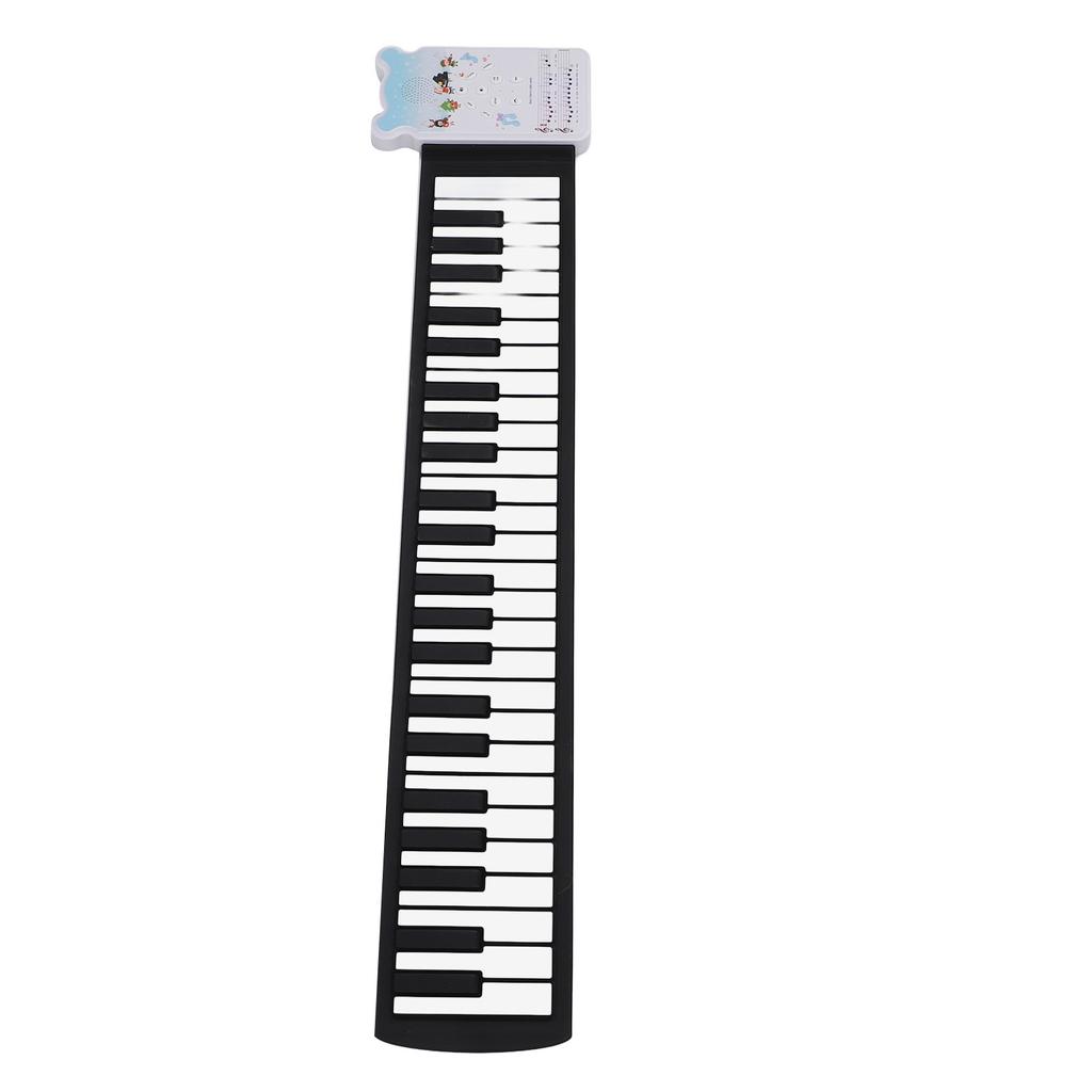 49 Keys Roll Up Piano Keyboard 8 Tones Portable Rechargeable Foldable Silicone Electronic Keyboard W
