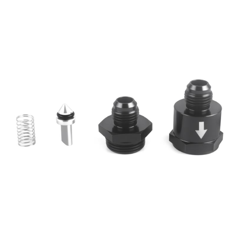 1PCS Aluminium Non Return One Way Check Valve Shuttle Type Check Valve Adapter Black for Car Engines Fuel/Hydraulic AN6 AN8 AN10