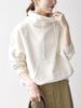 Ships Any Machine Washable Fleece-Like High Neck Pullover 722050048 Off-White One Size
