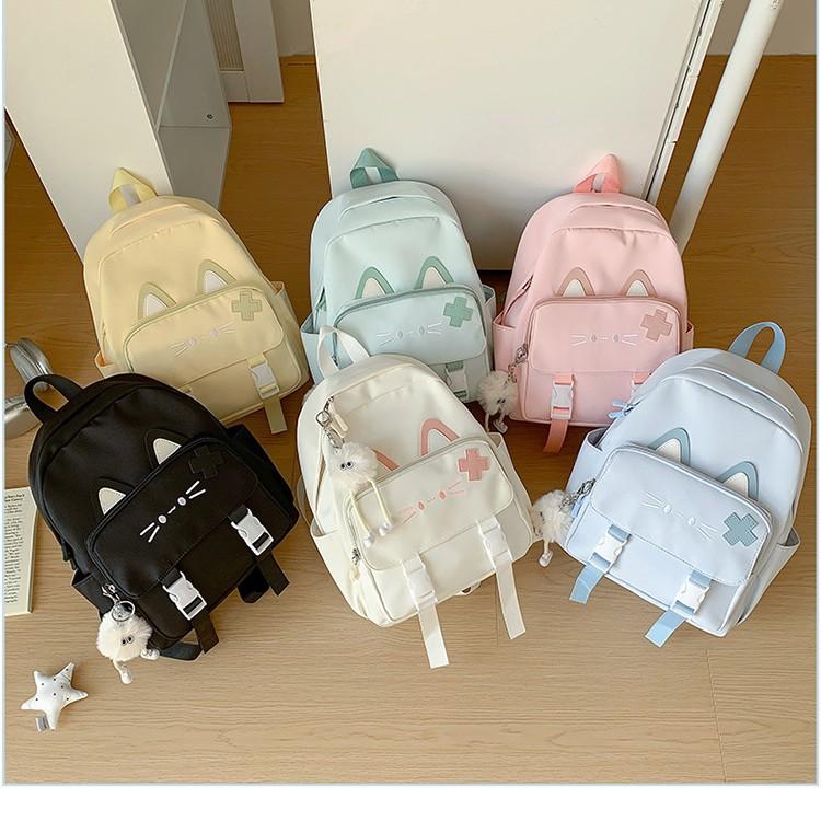 Schoolbag Campus Style Cute Student School Bag Niche Design Sense Lightweight Backpack Girl Soft Girl Travel Commuter Backpack