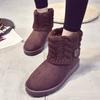Fashion Ladies Booties Snow Boots Winter 2024 Elegant With Low Heels Comfrtable Footwear Female Ankle Shoes Comfortable Hot Chic Furry