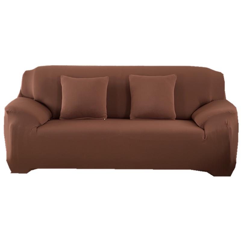1 4 Seaters Solid Color Stretch Fabric Sofa Slipcover Elastic Furniture Cover Protector Couch At Affordable S Free Real Reviews With Photos Joom Cover Protector Couch, Brown Sofa Set Cover